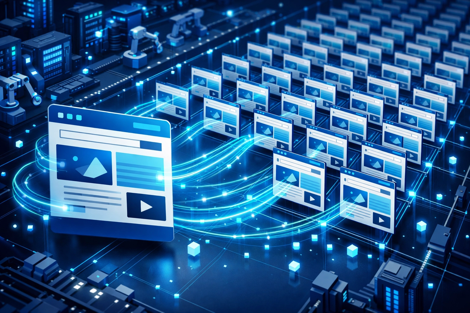 Automatisation SEO programmatique : génération massive de pages web à partir d'un modèle unique