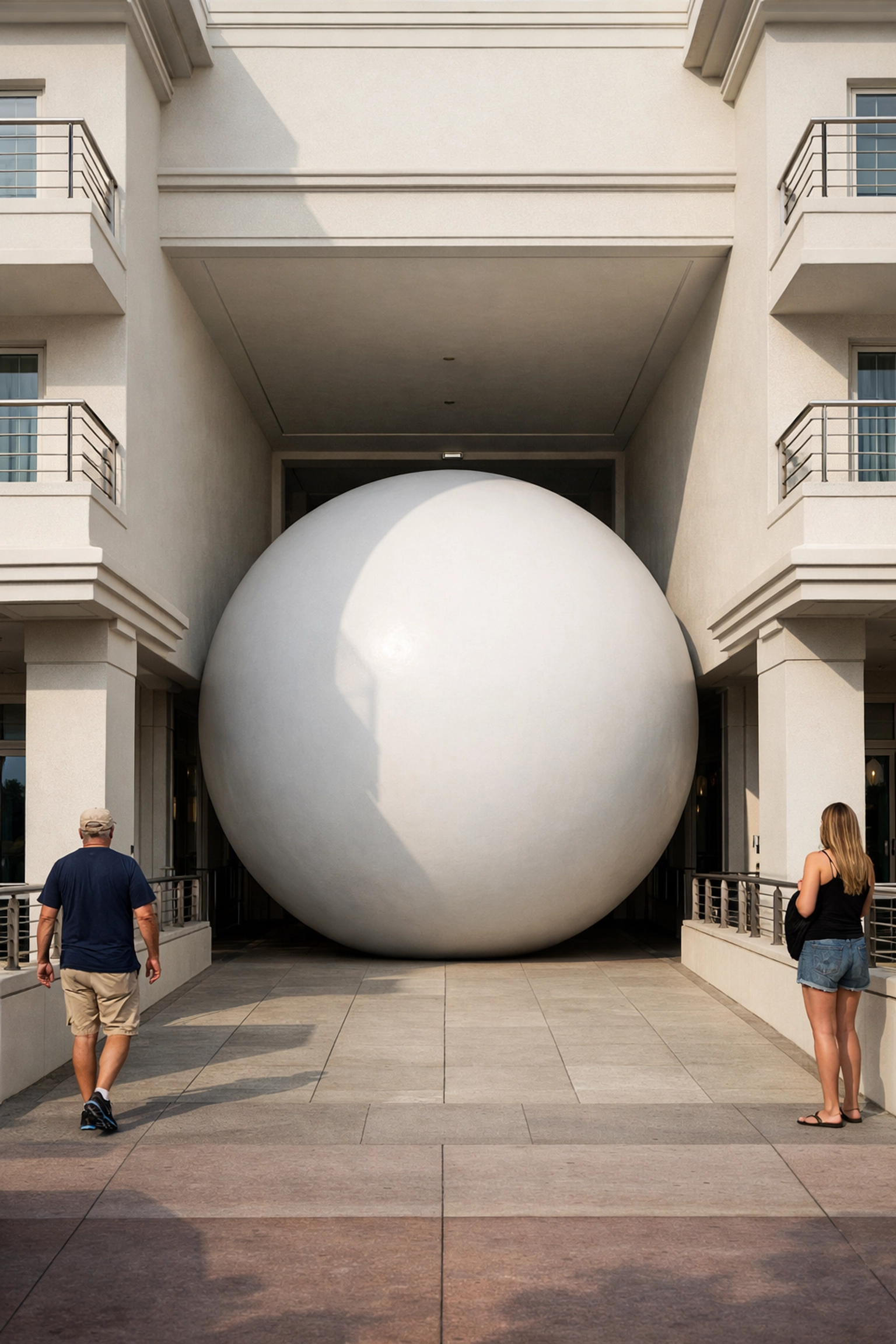 The Betsy Orb, a unique modern sculpture and one of the most photogenic Miami hidden gems.
