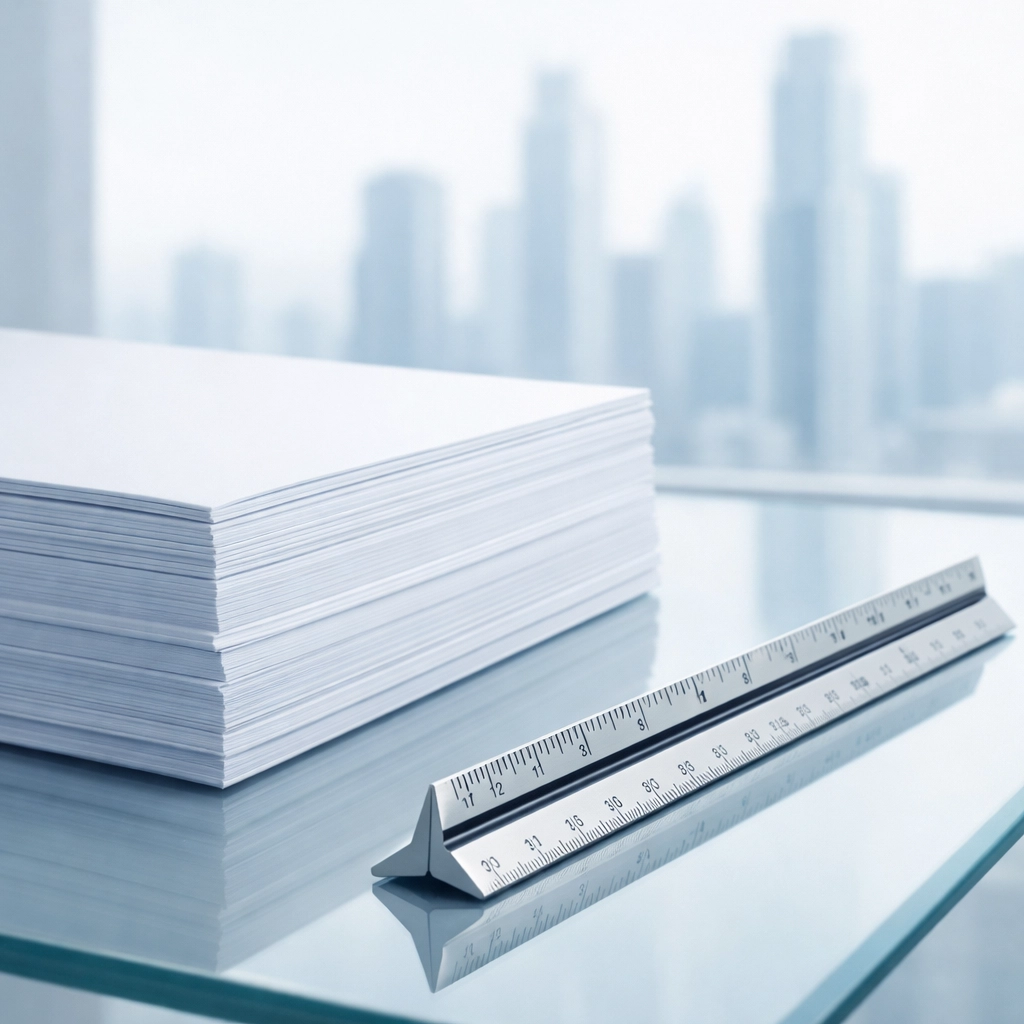 Stacked professional documents and tools highlighting a plan-based approach to new agent training.