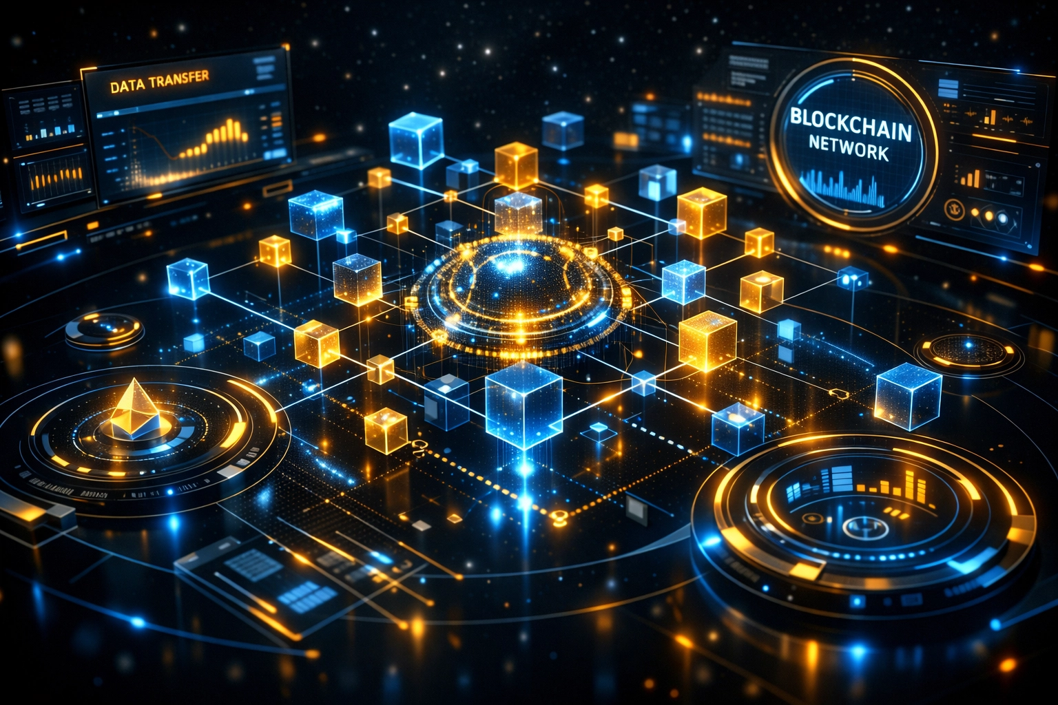 Blockchain network infrastructure powering LareBlocks enterprise payment system