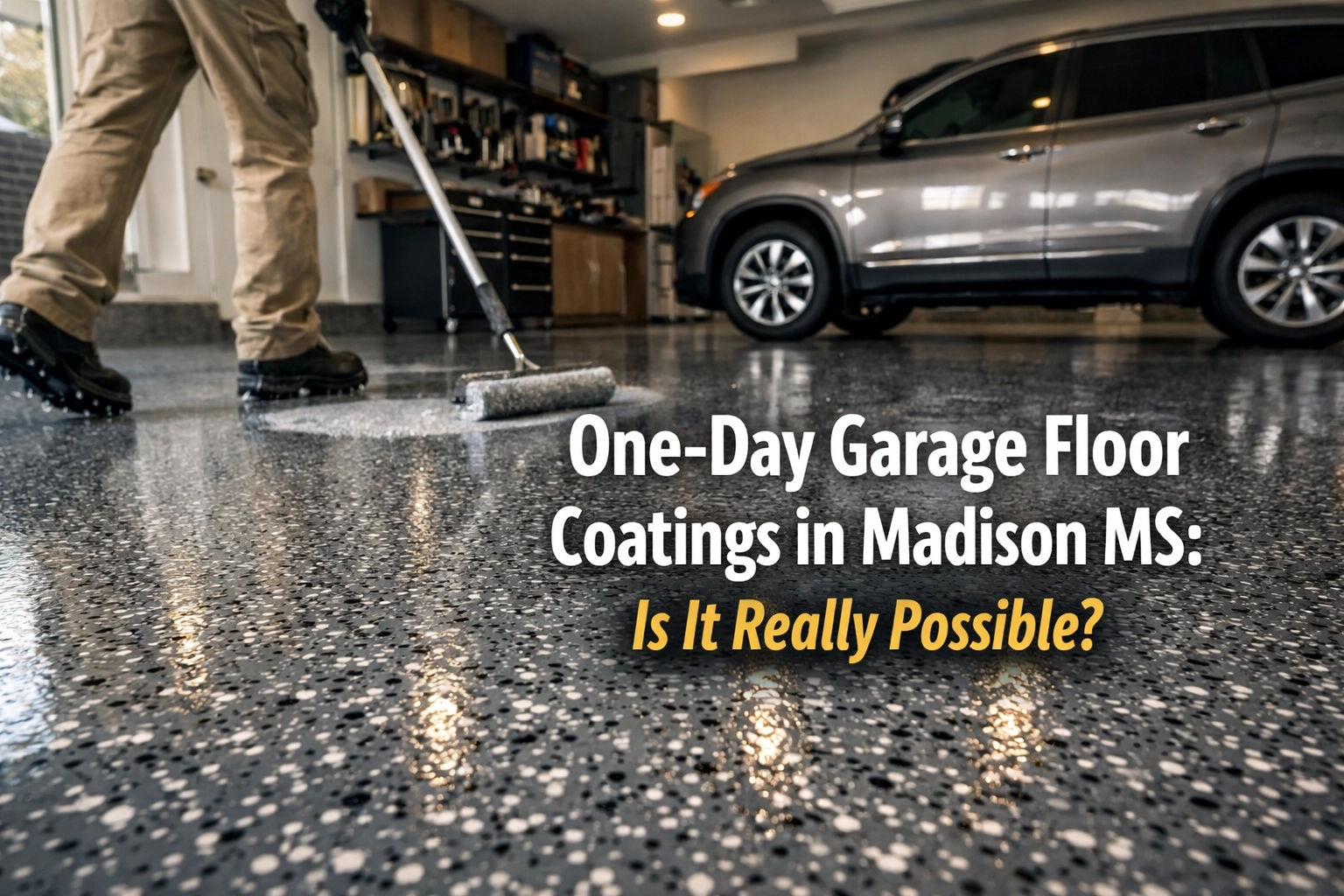 [HERO] One-Day Garage Floor Coatings in Madison MS: Is It Really Possible?