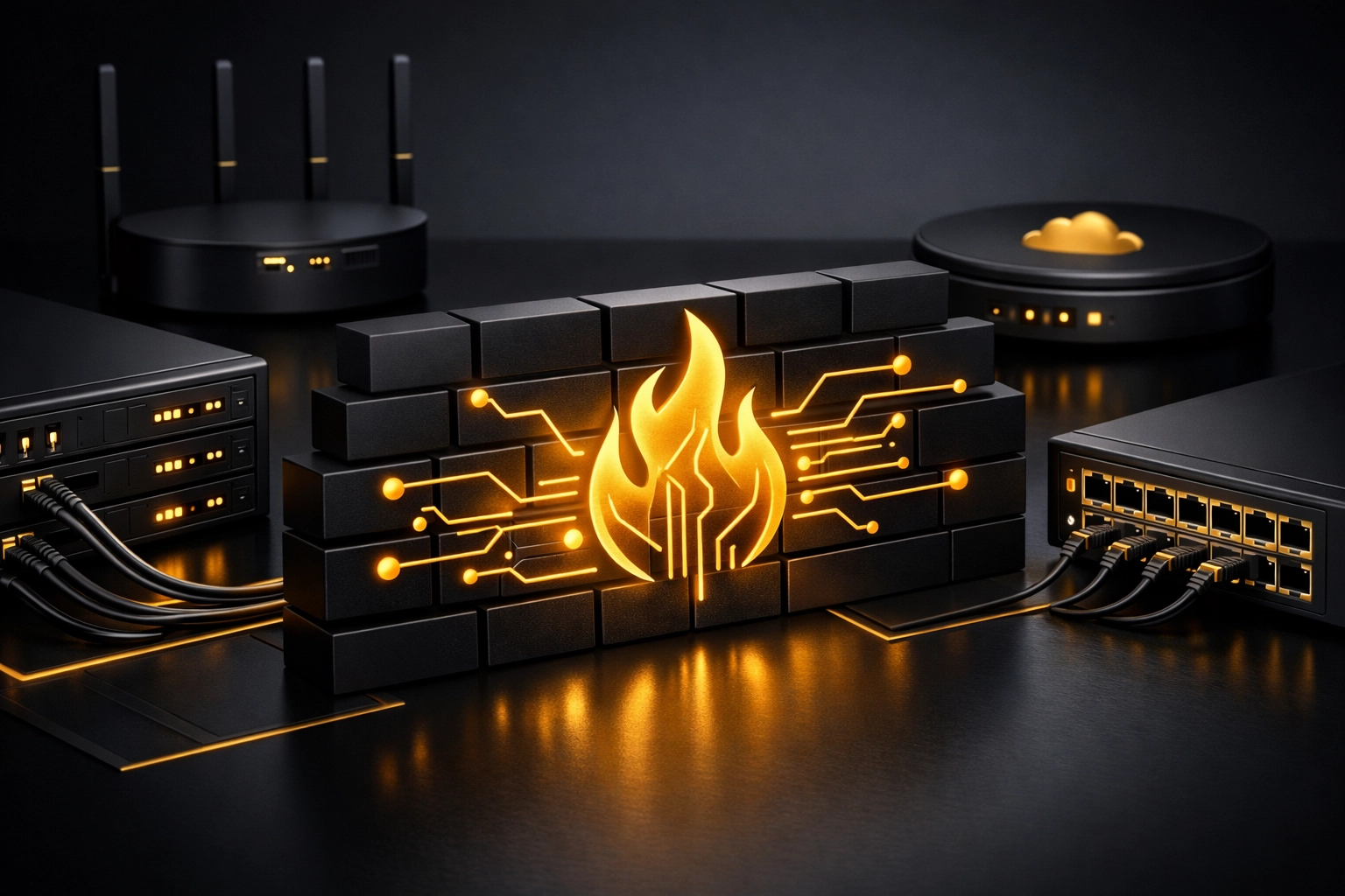 Network firewall infrastructure with secure boundary protection for Cyber Essentials compliance