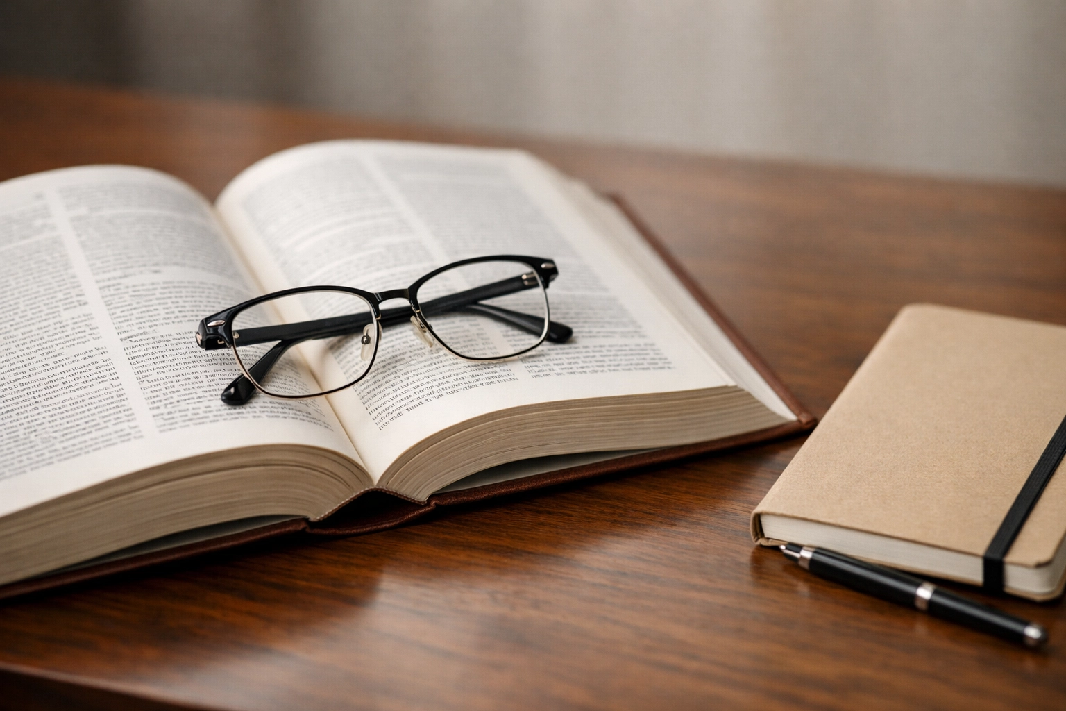 Virginia grandparents' rights article hero image with Virginia law book, reading glasses, and notebook on a clean desk