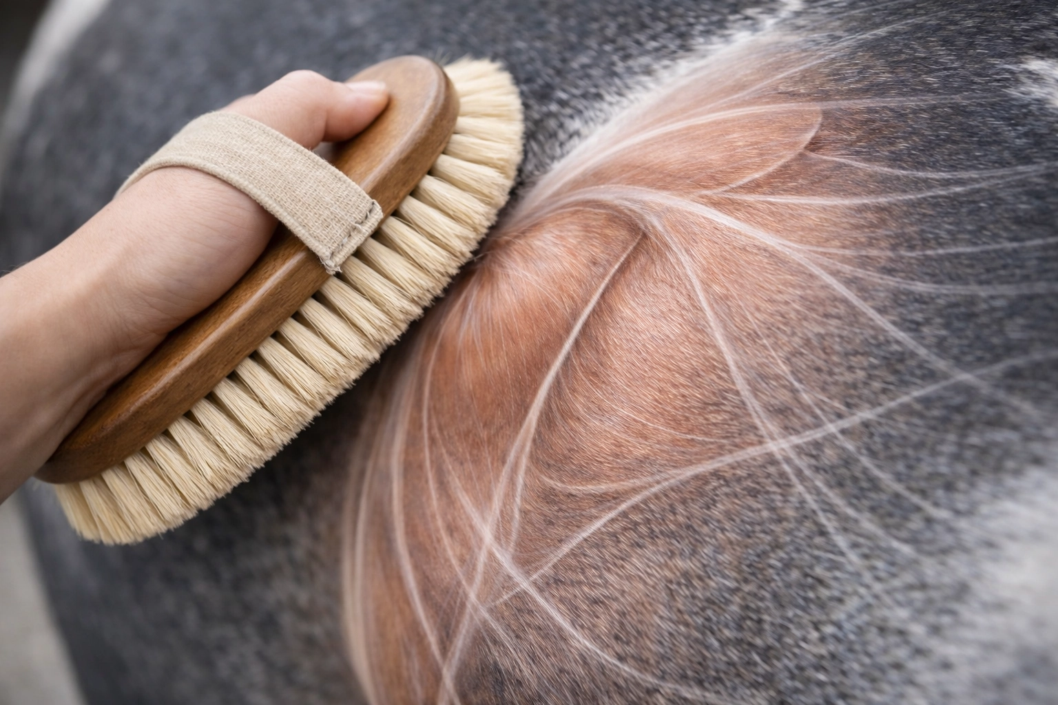 Horse Shoulder Close-Up