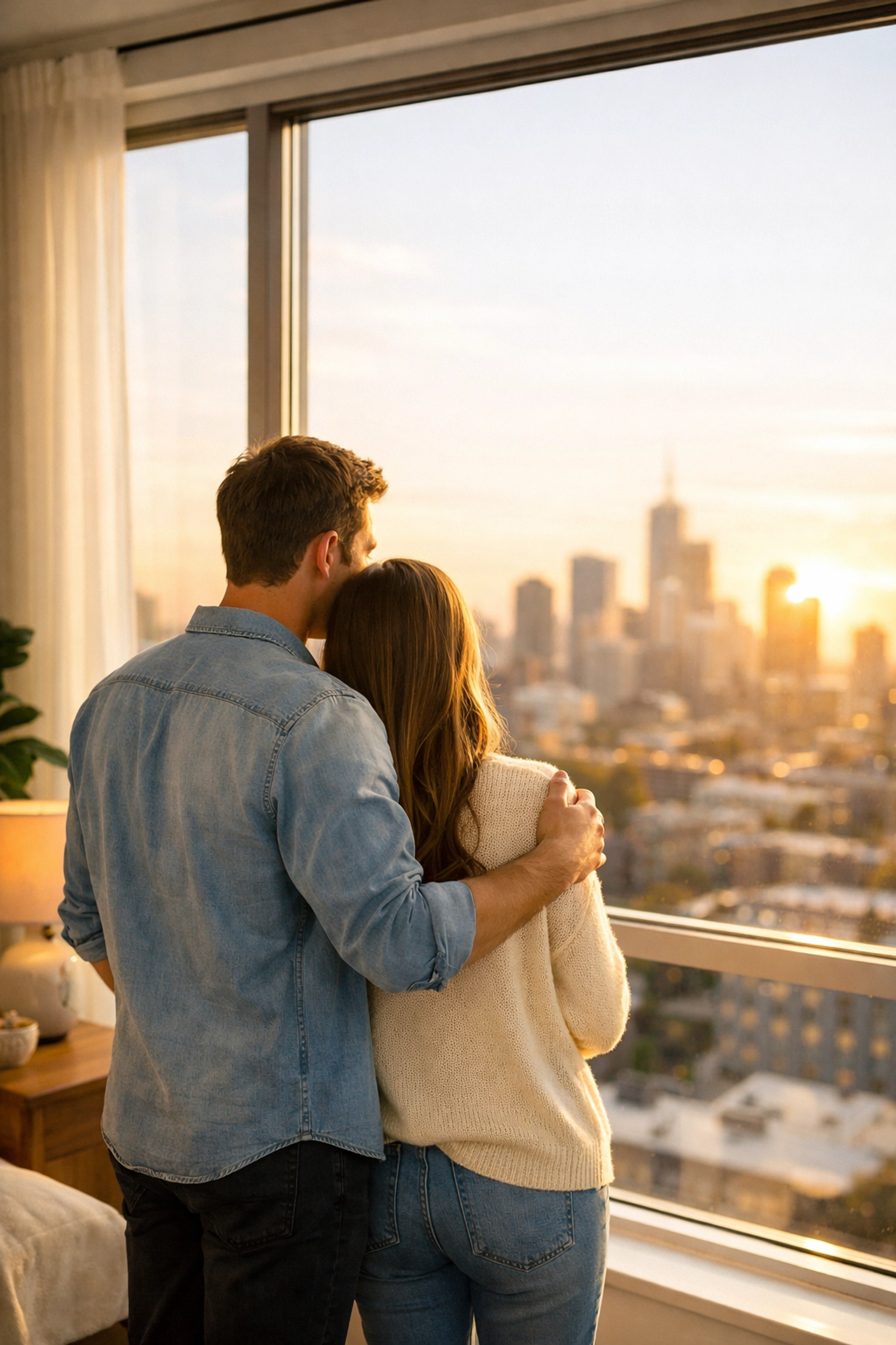 Couple enjoying financial peace after using helpful payday loans in Alberta.