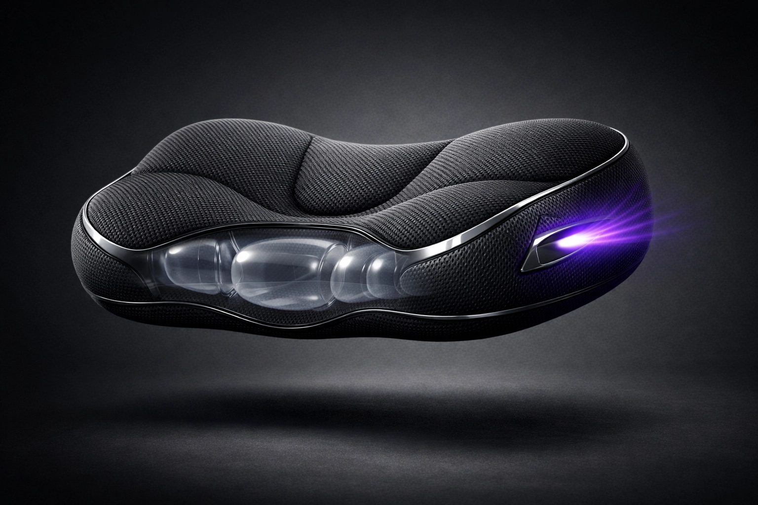 Ergonomic AI pillow with internal air chambers for cervical spine support and snoring relief.