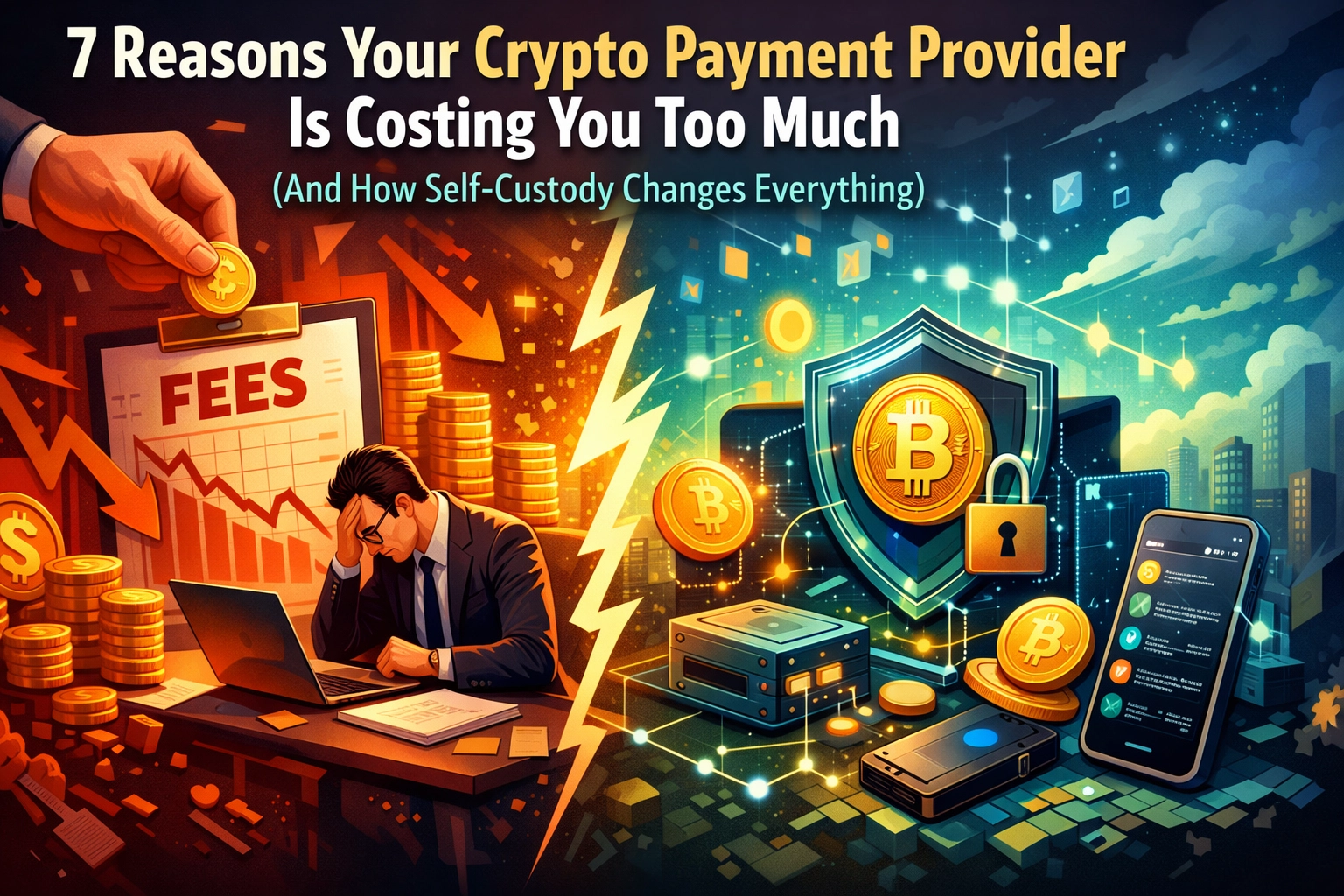 [HERO] 7 Reasons Your Crypto Payment Provider Is Costing You Too Much (And How Self-Custody Changes Everything)