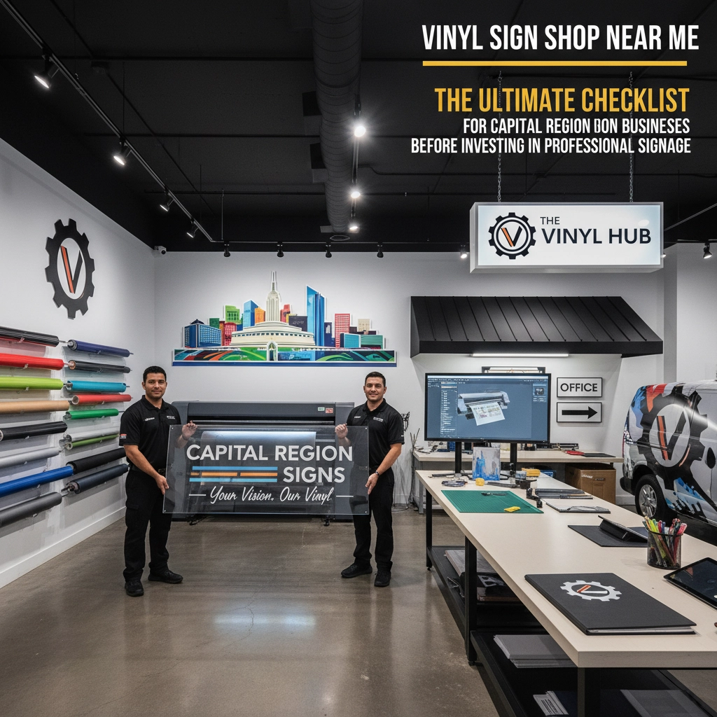 Vinyl Sign Shop Near Me: The Ultimate Checklist for Capital Region Businesses Before Investing in Professional Signage