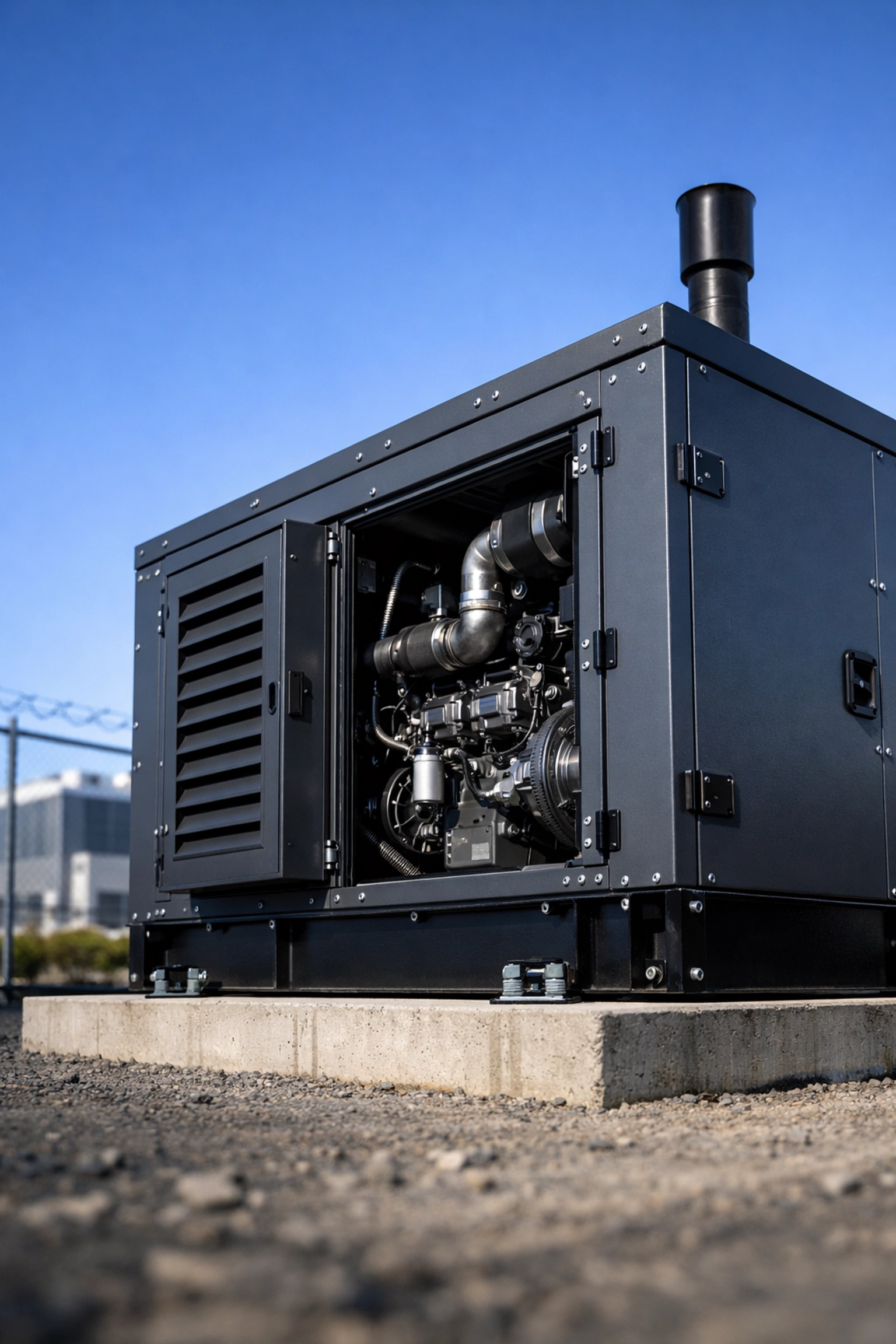 Data Center Uptime Matters: 5 Reasons Diesel Still Rules for Mission-Critical Reliability 2 Heavy-duty diesel generator in a weather-proof enclosure ensuring mission-critical reliability for data centers.