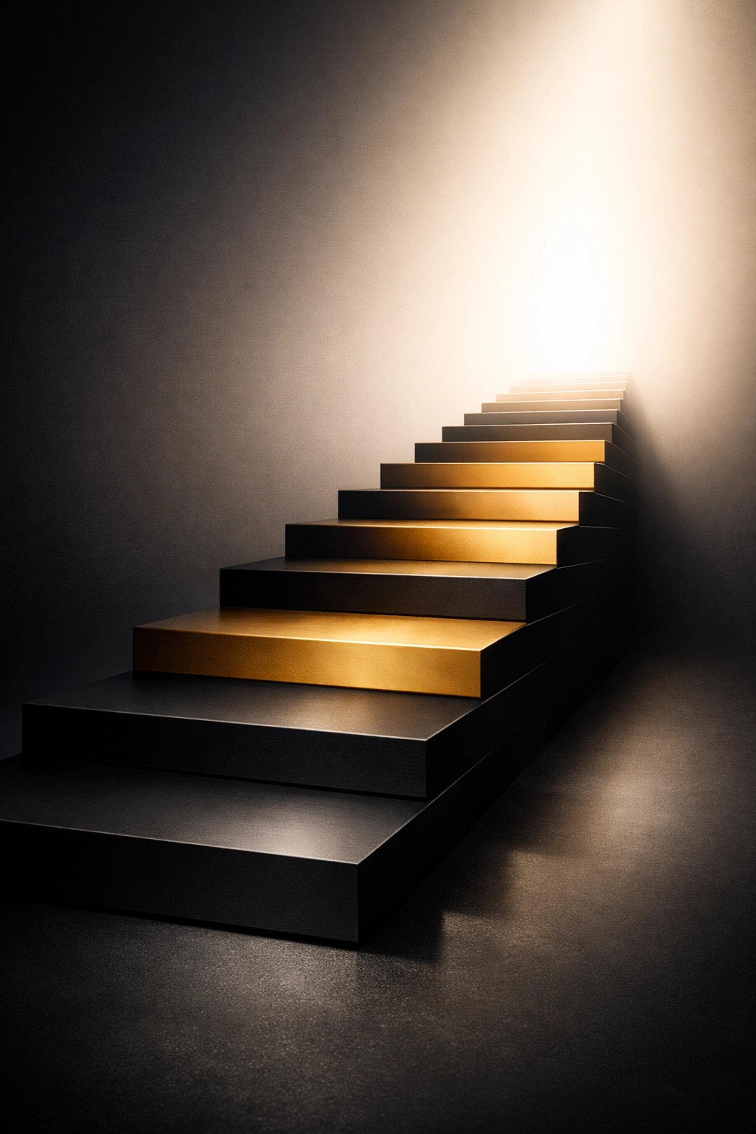 Ascending stairway symbolizing moving forward with confidence in real estate decisions Ascending stairway symbolizing moving forward with confidence in real estate decisions