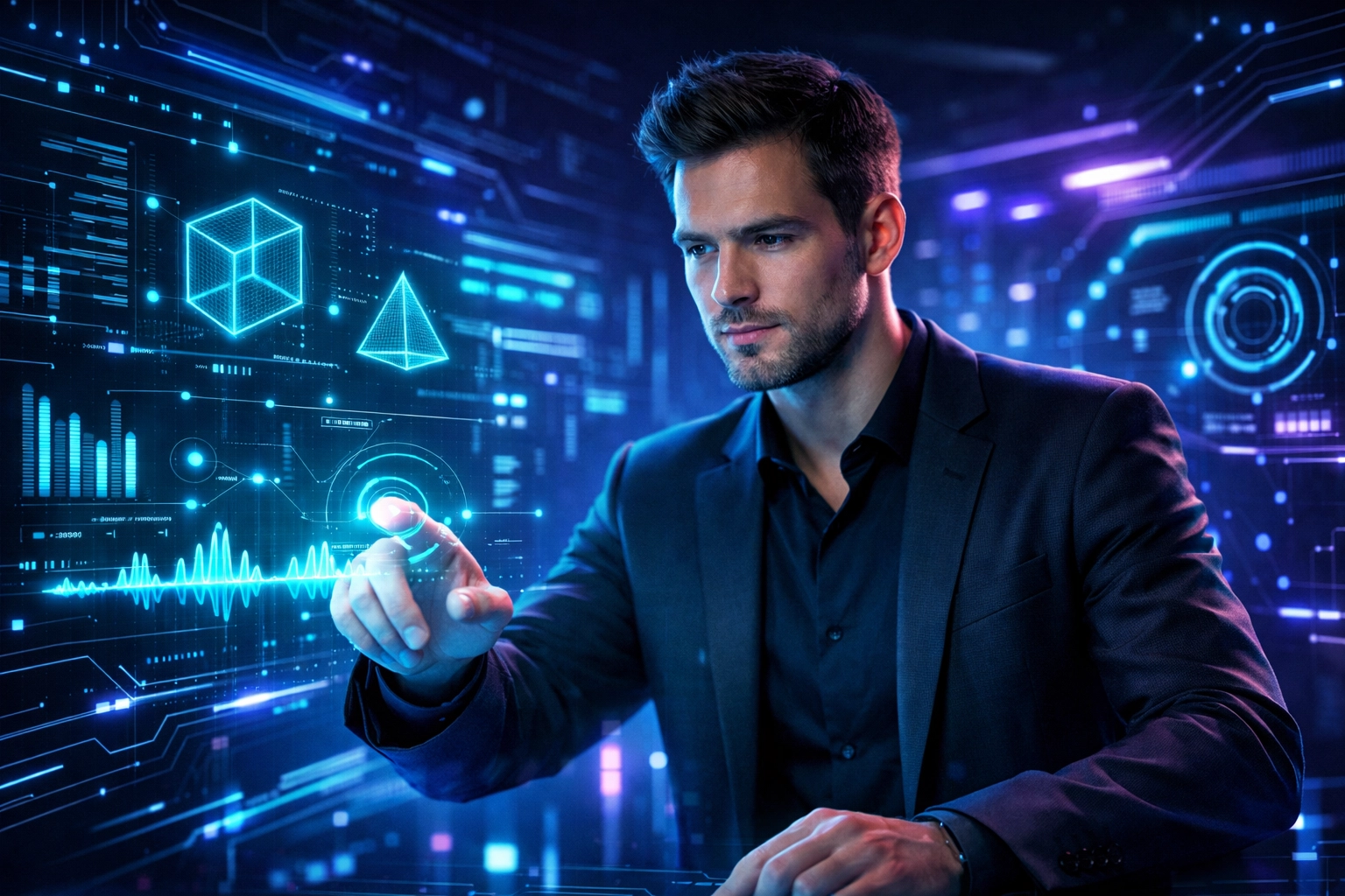 Professional using real-time AI analytics to optimize Gen Z engagement and creative performance.