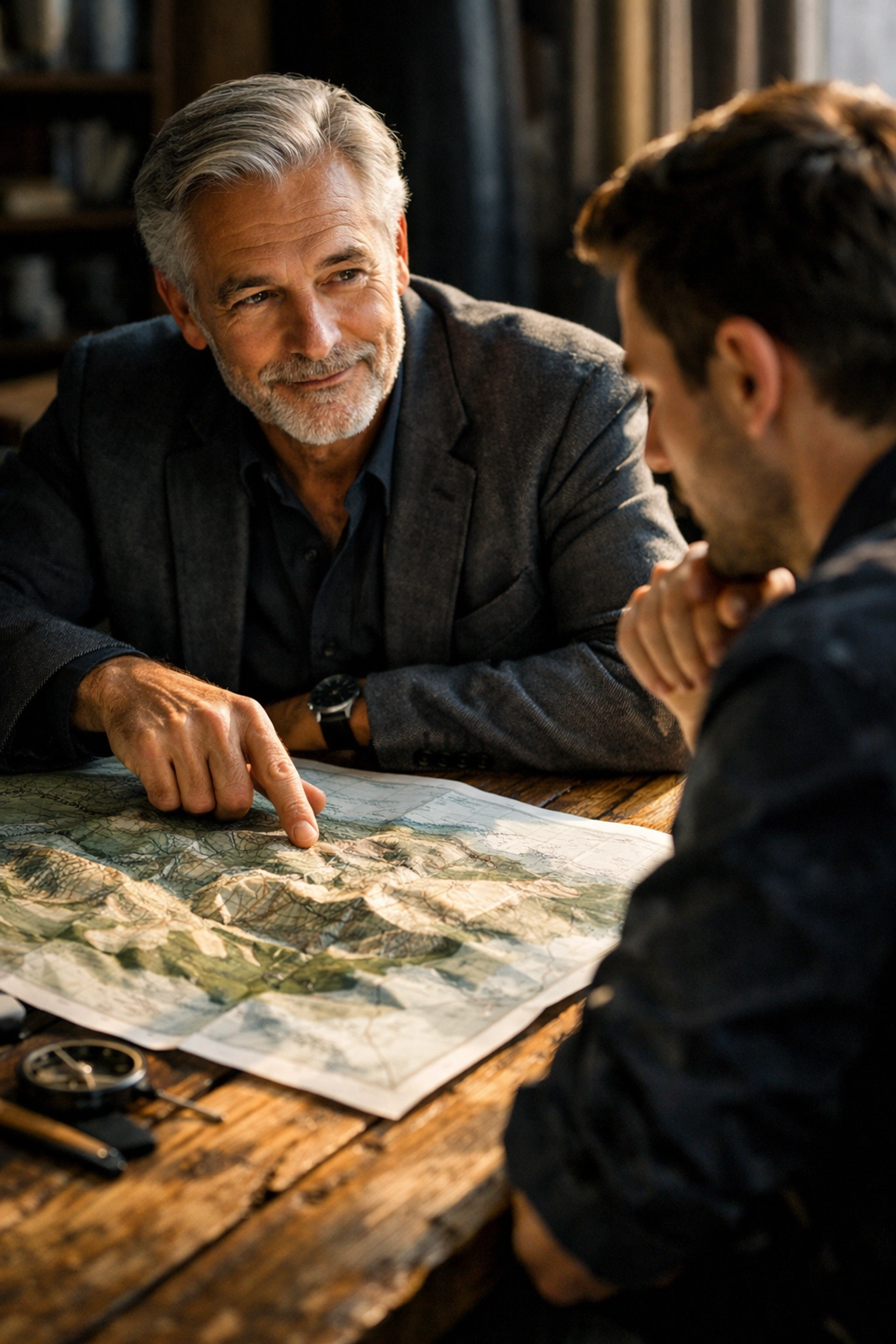 An insurance mentor guiding a client through financial planning to avoid common DIY insurance blunders.