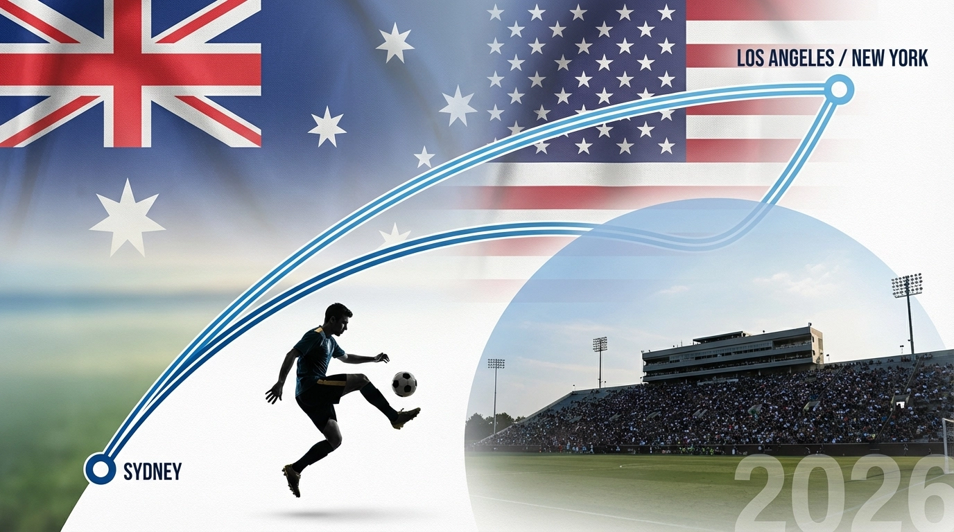 Best Soccer Colleges for Aussies 2026 Australia–USA college soccer pathway NCAA recruiting graphic