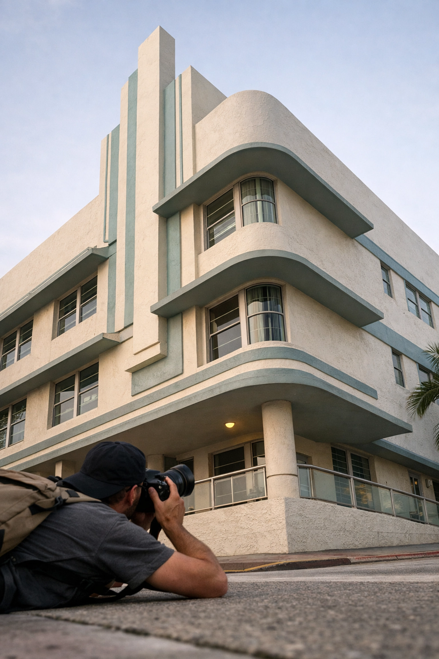 Art Deco architecture in South Beach captured during a private Miami photography tour.