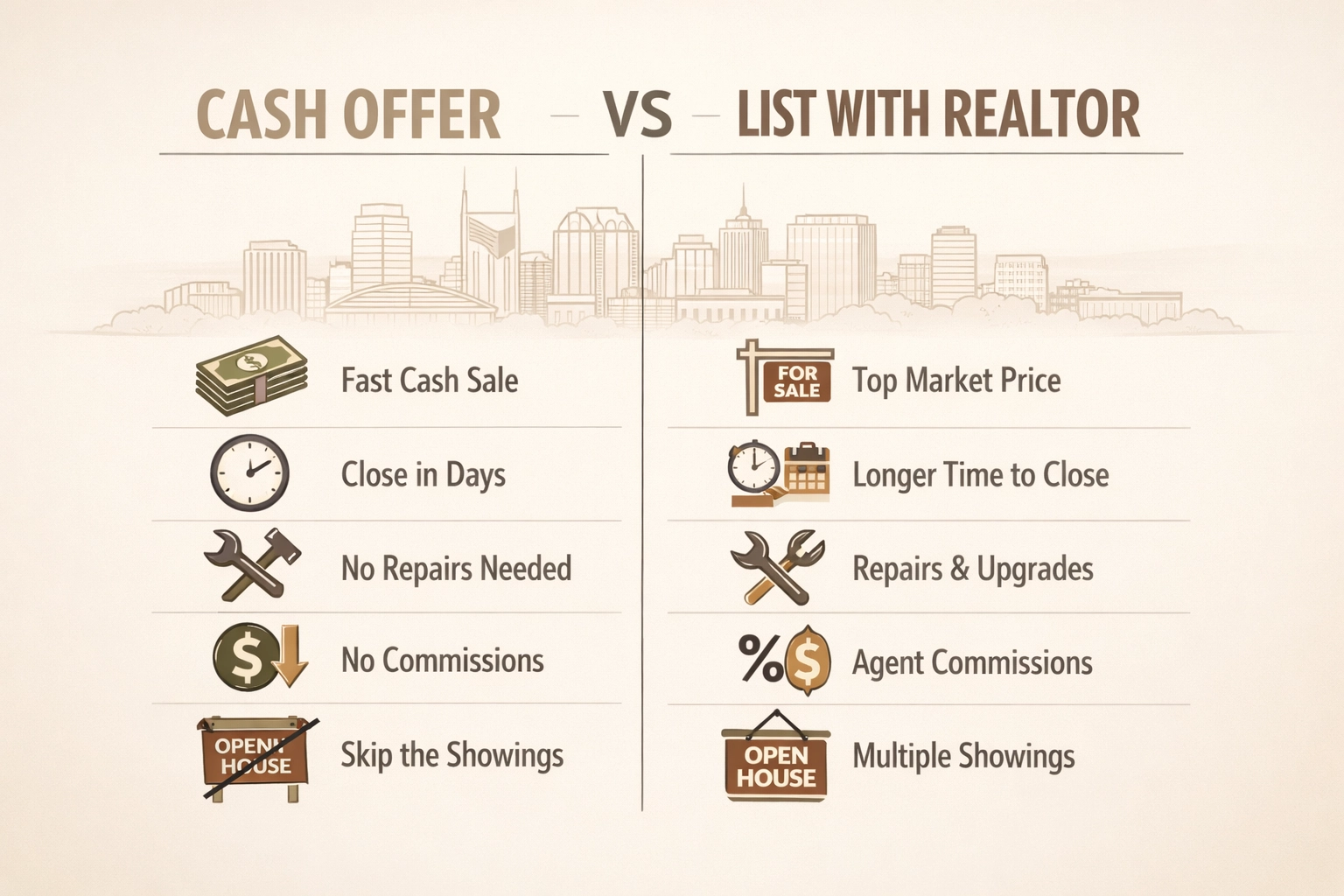 Calendar showing fast closing timeline for Nashville cash home buyers