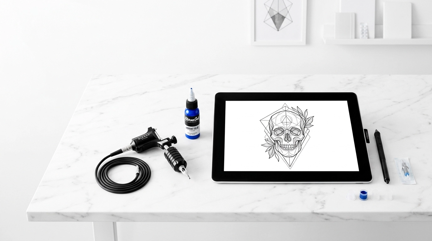 Professional Tattoo Studio Workspace