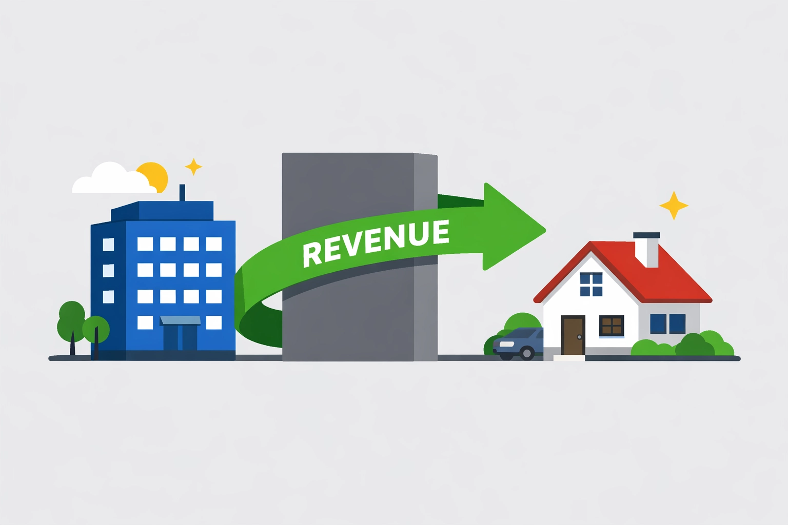 Small business tax strategies showing revenue flow between entities to maximize tax refunds in New Haven.