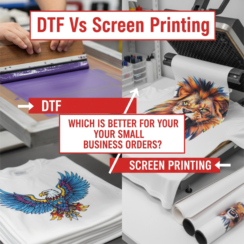 DTF Vs Screen Printing: Which Is Better For Your Small Business Orders?