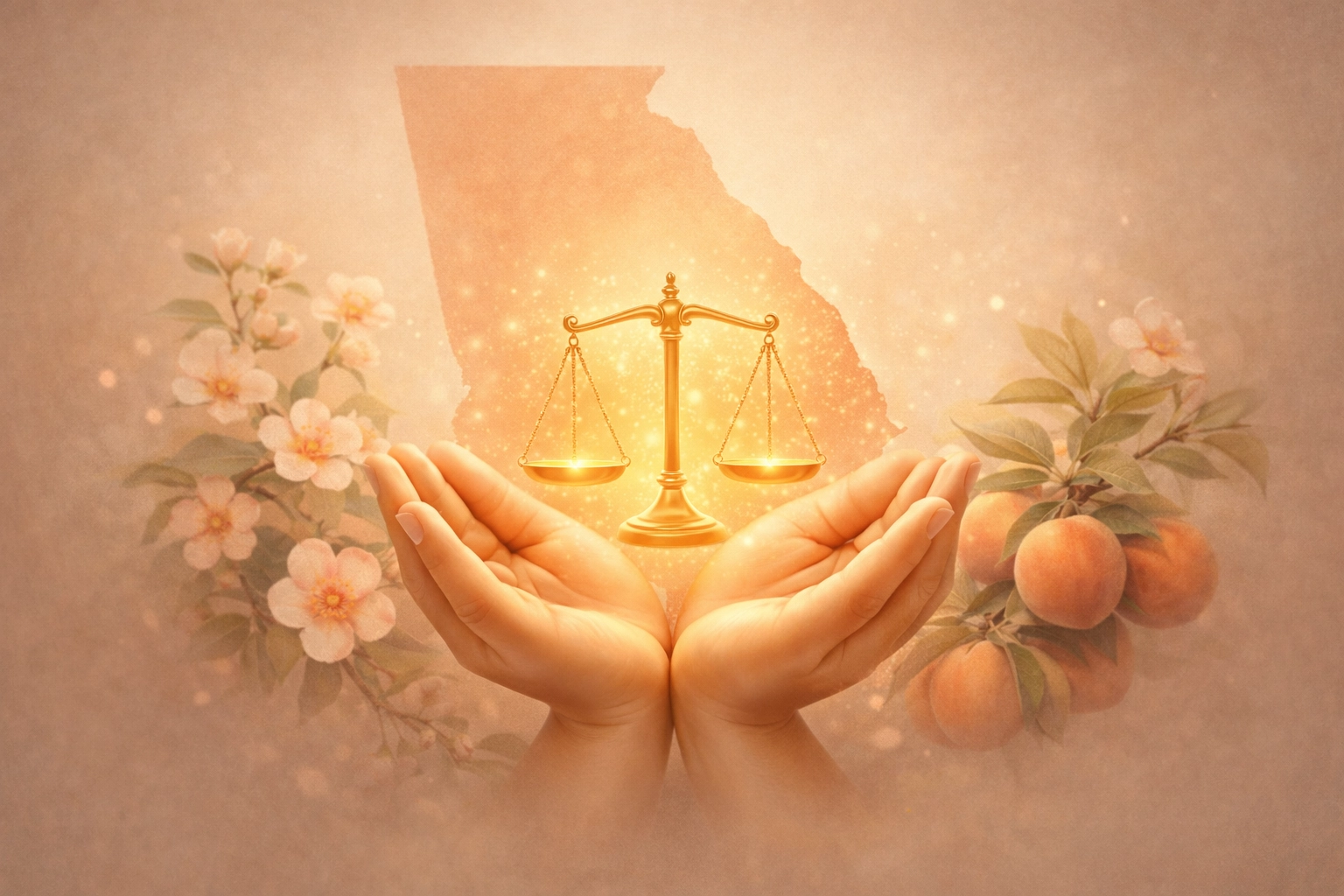 Supportive hands symbolizing legal protection for Surrogates under Georgia surrogacy laws.