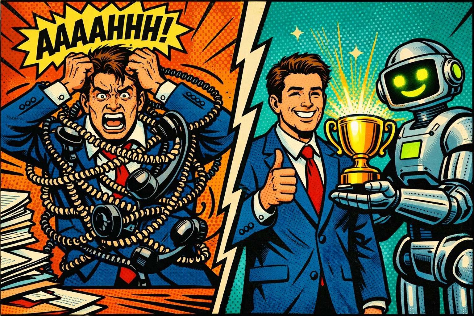 AI automation tools turning customer service frustration into business success and rewards.