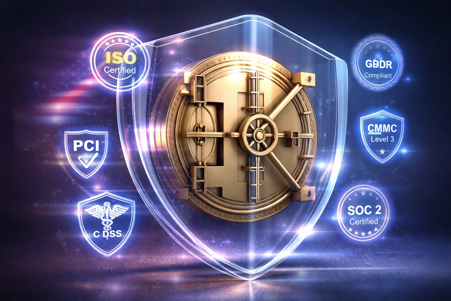 Secure vault representing MTL compliance and federal MSB registration for enterprise crypto payments