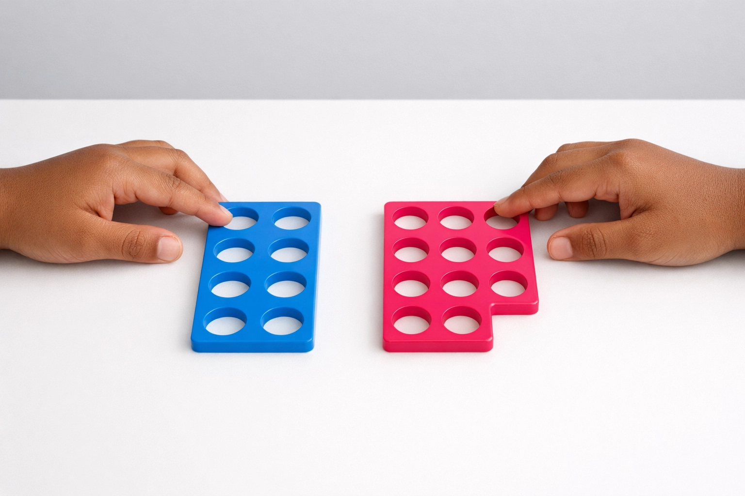 Kind leert getalstructuur met Numicon rekenmateriaal voor groep 5 bij remedial teaching rekenen.
