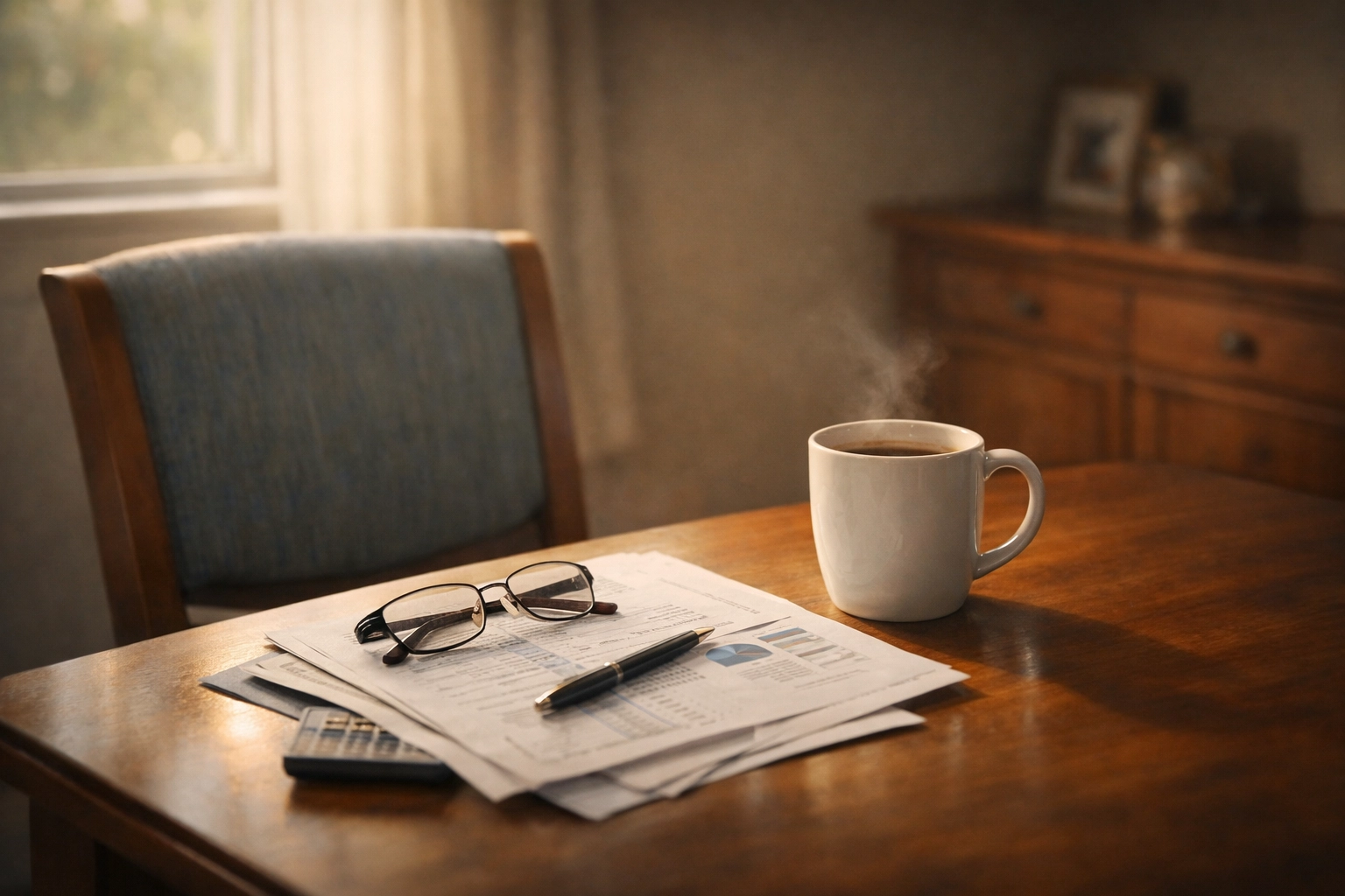 Widow's penalty impact on surviving spouse reviewing retirement finances after loss