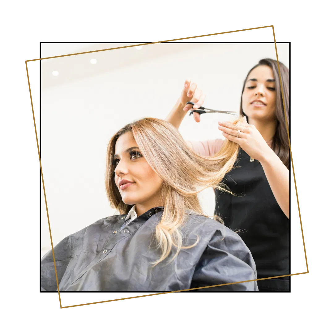 A professional stylist providing a VIP experience for a membership client