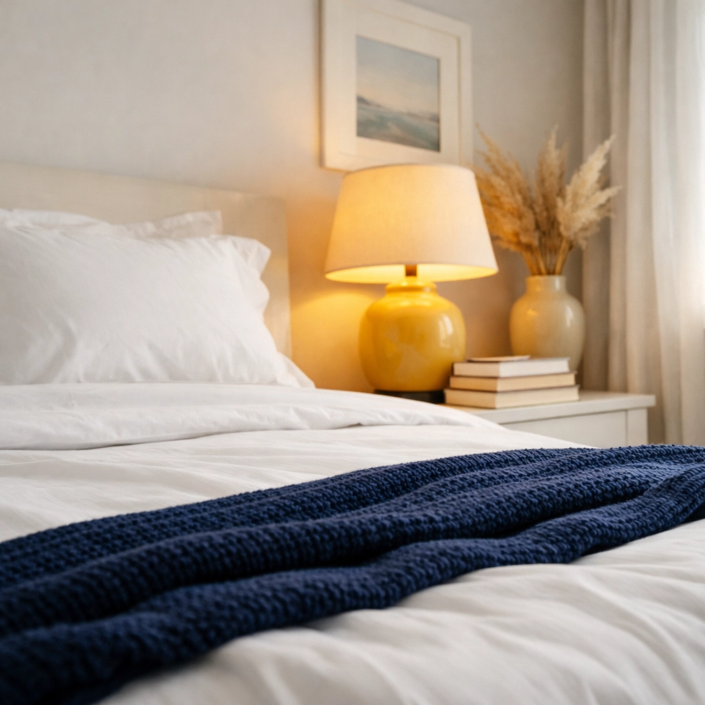 Dust-free master bedroom illustrating the results of professional deep cleaning in Dedham MA.