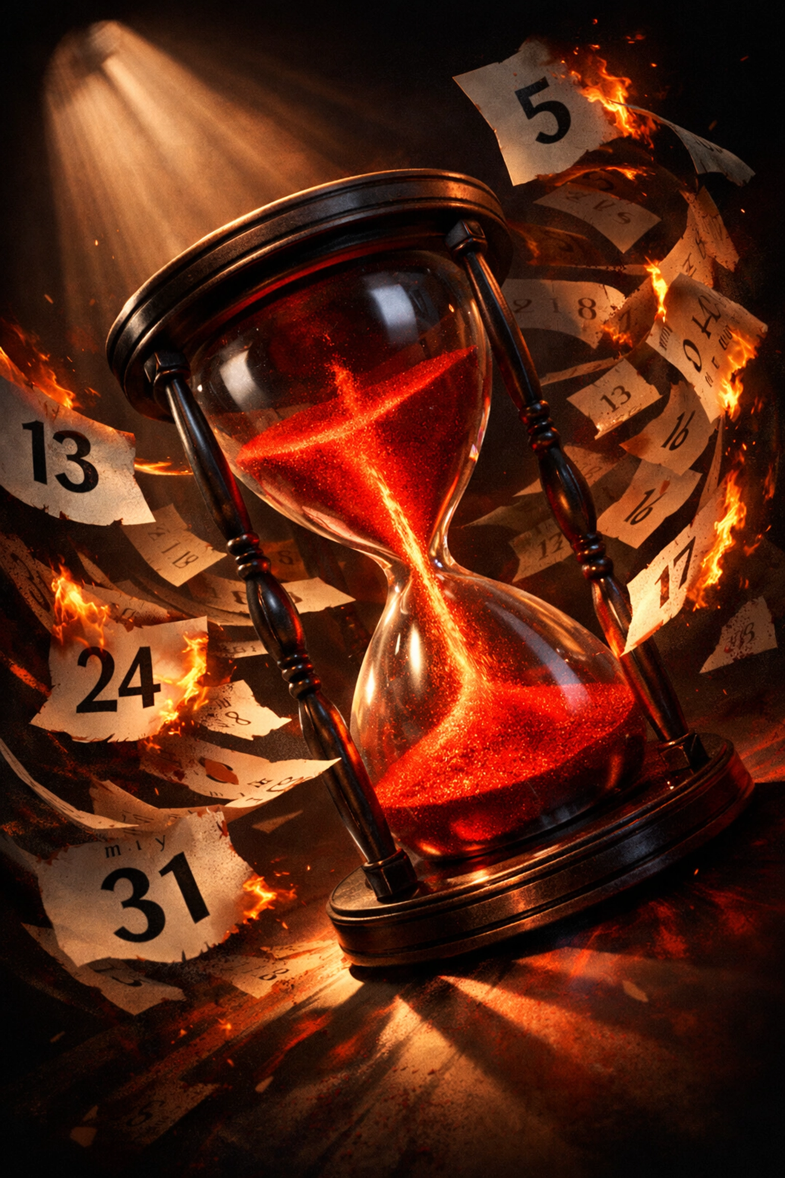 Hourglass showing 1031 exchange 45-day identification deadline time pressure