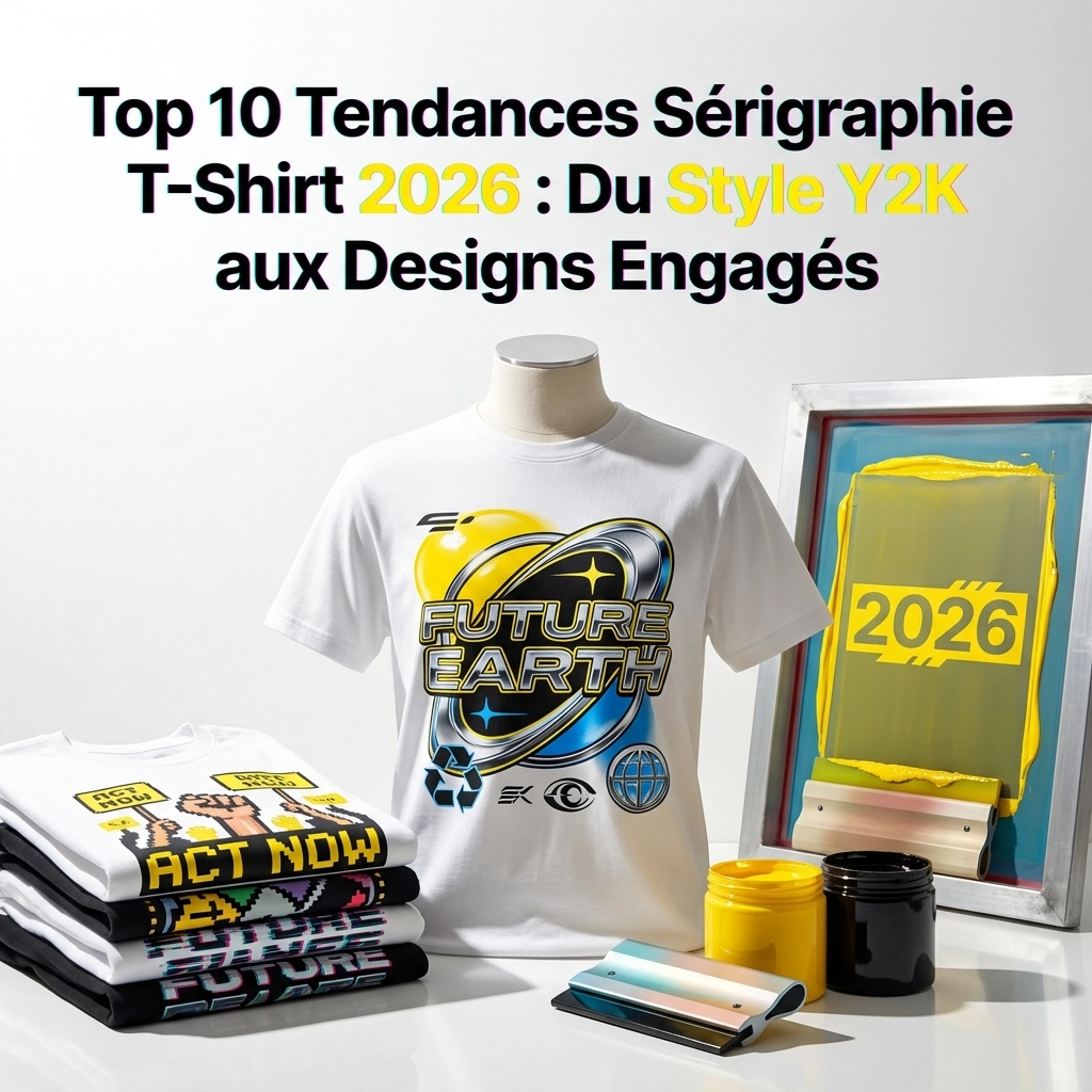 Top 10 Tendances Sérigraphie T-Shirt 2026 : Du Style Y2K aux Designs Engagés