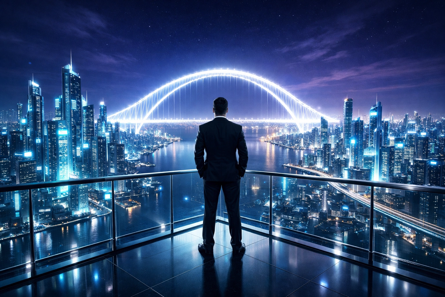 Führungskräfte gestalten Leadership 2.0 und blicken visionär auf die Zukunft der Arbeit im KI-Wandel.