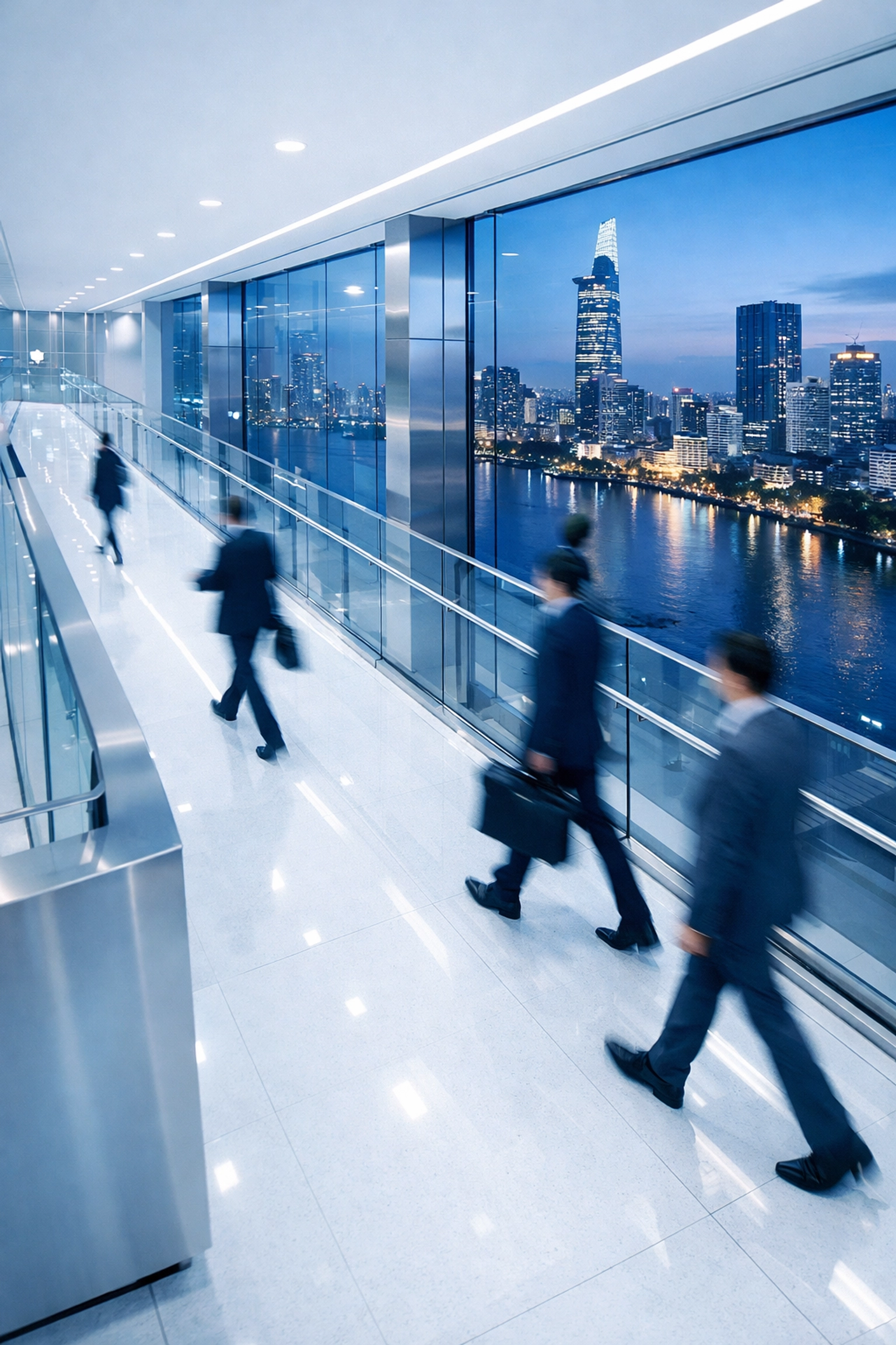 Modern business center in Ho Chi Minh City symbolizing rapid market entry and corporate governance in Vietnam.