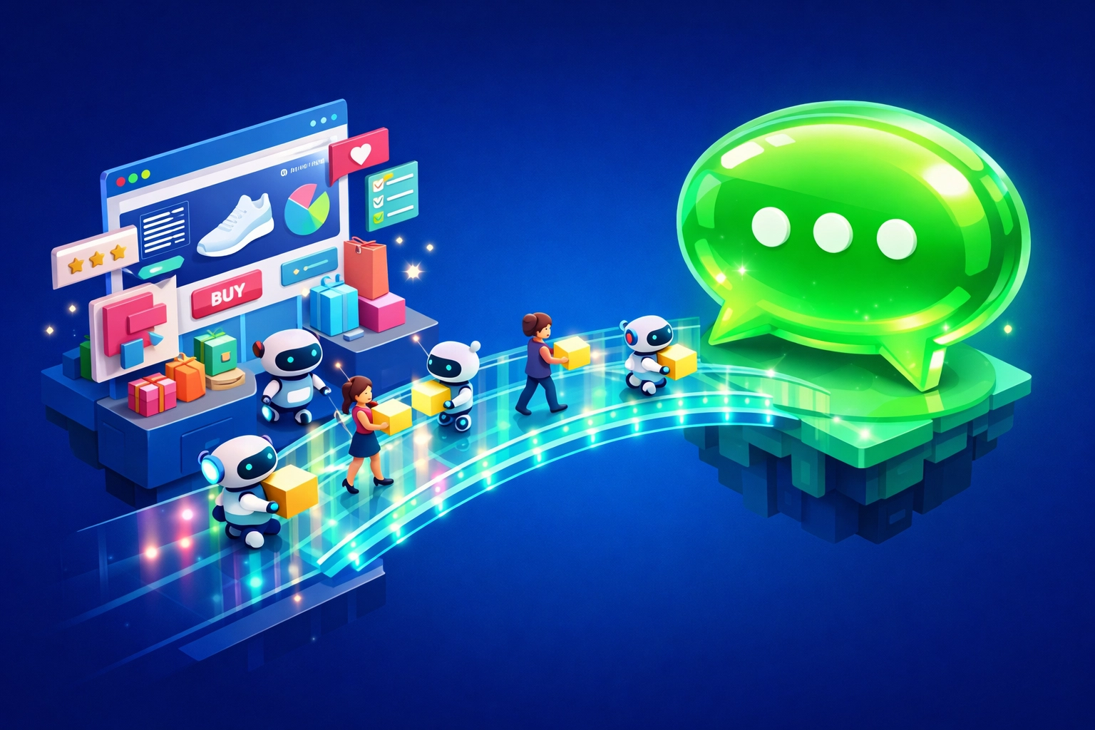 Integración de WhatsApp y desarrollo web para automatizar el flujo de leads y ventas digitales.