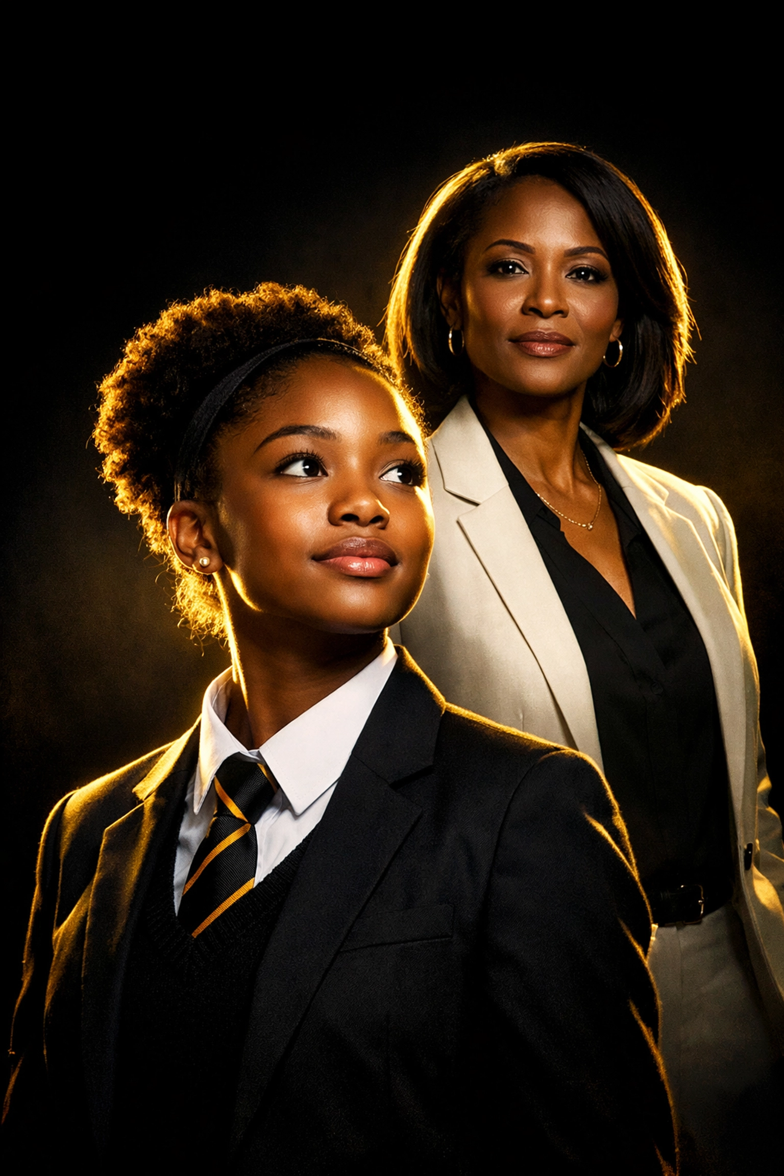 Portrait of a young and professional Black woman symbolizing the educational bridge for NCBW scholarship applicants.