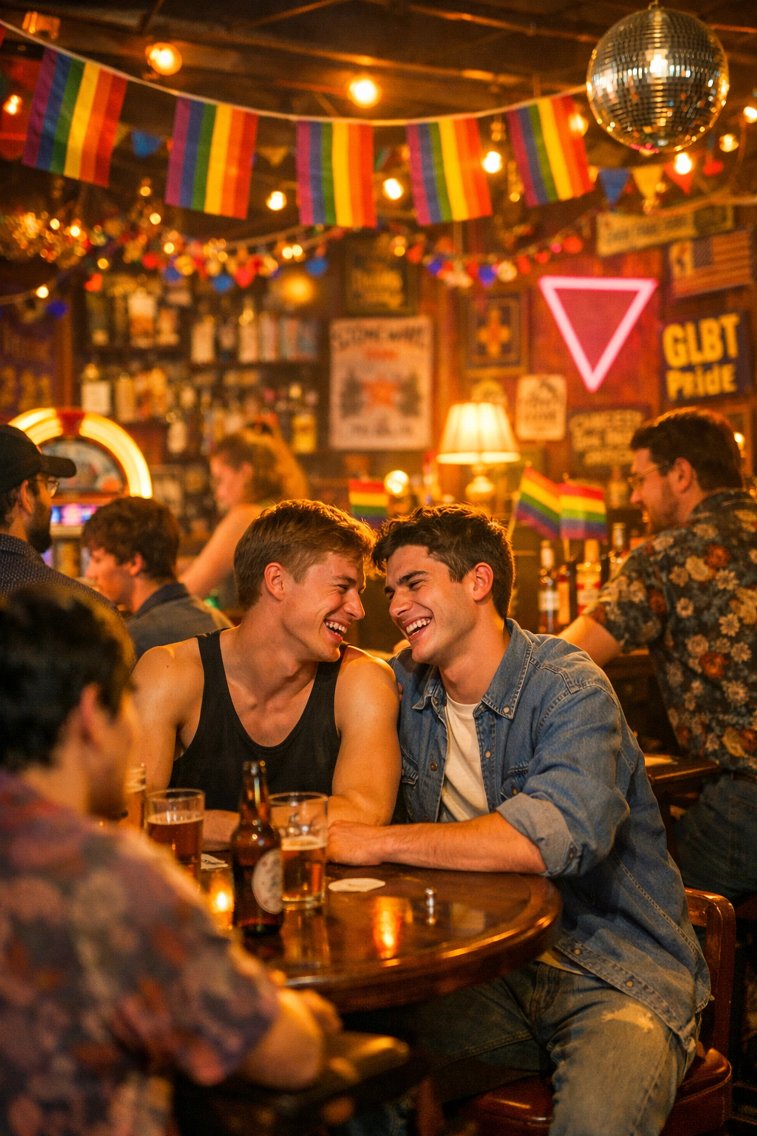 Gay pub scene from Beautiful Thing showing LGBTQ+ safe space and queer community celebration