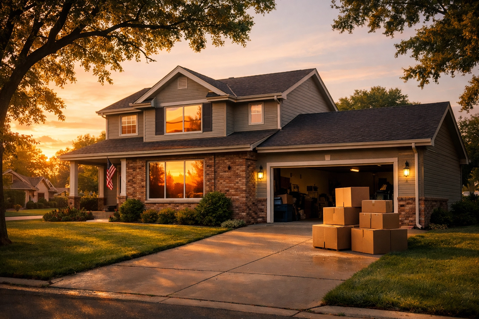 Modern house in Bellevue, Nebraska, perfect for families PCSing to Offutt AFB.