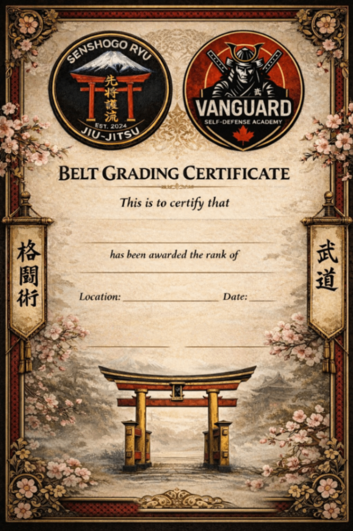 Belt Grading Certificate