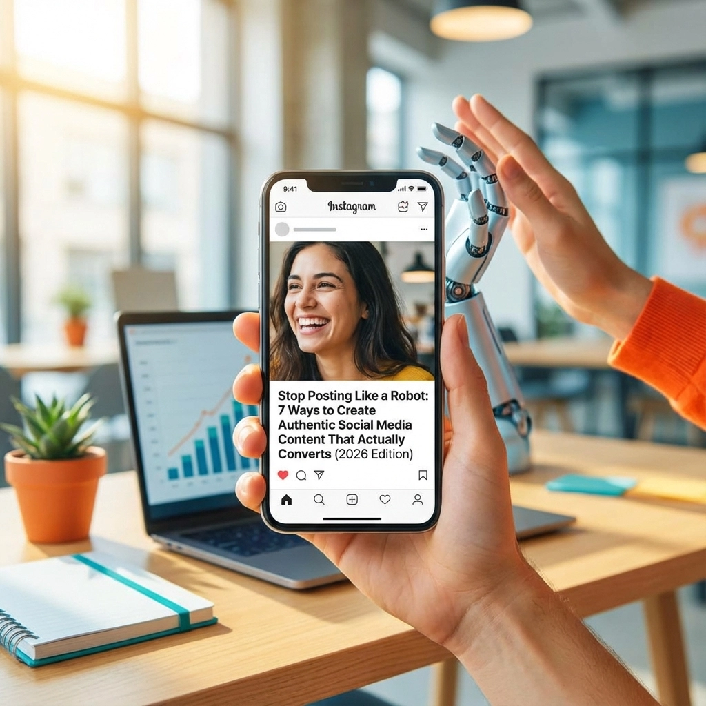 Stop Posting Like a Robot: 7 Ways to Create Authentic Social Media Content That Actually Converts (2026 Edition)