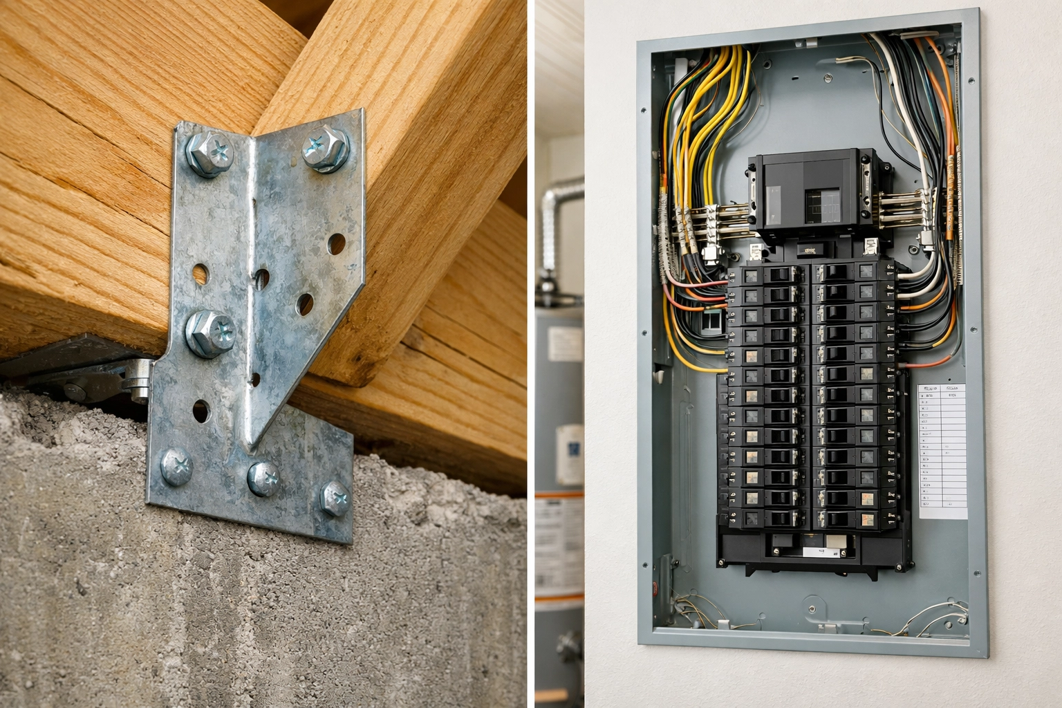 Hurricane clip and electrical panel inspection for insurance discounts