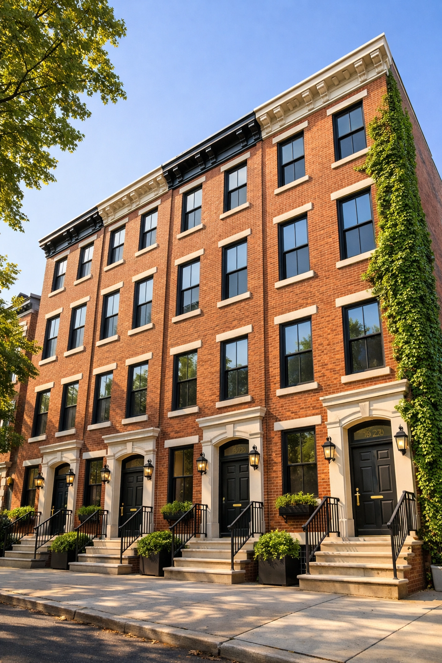 Modernized 5-unit Philadelphia multifamily property representing successful commercial real estate investment.