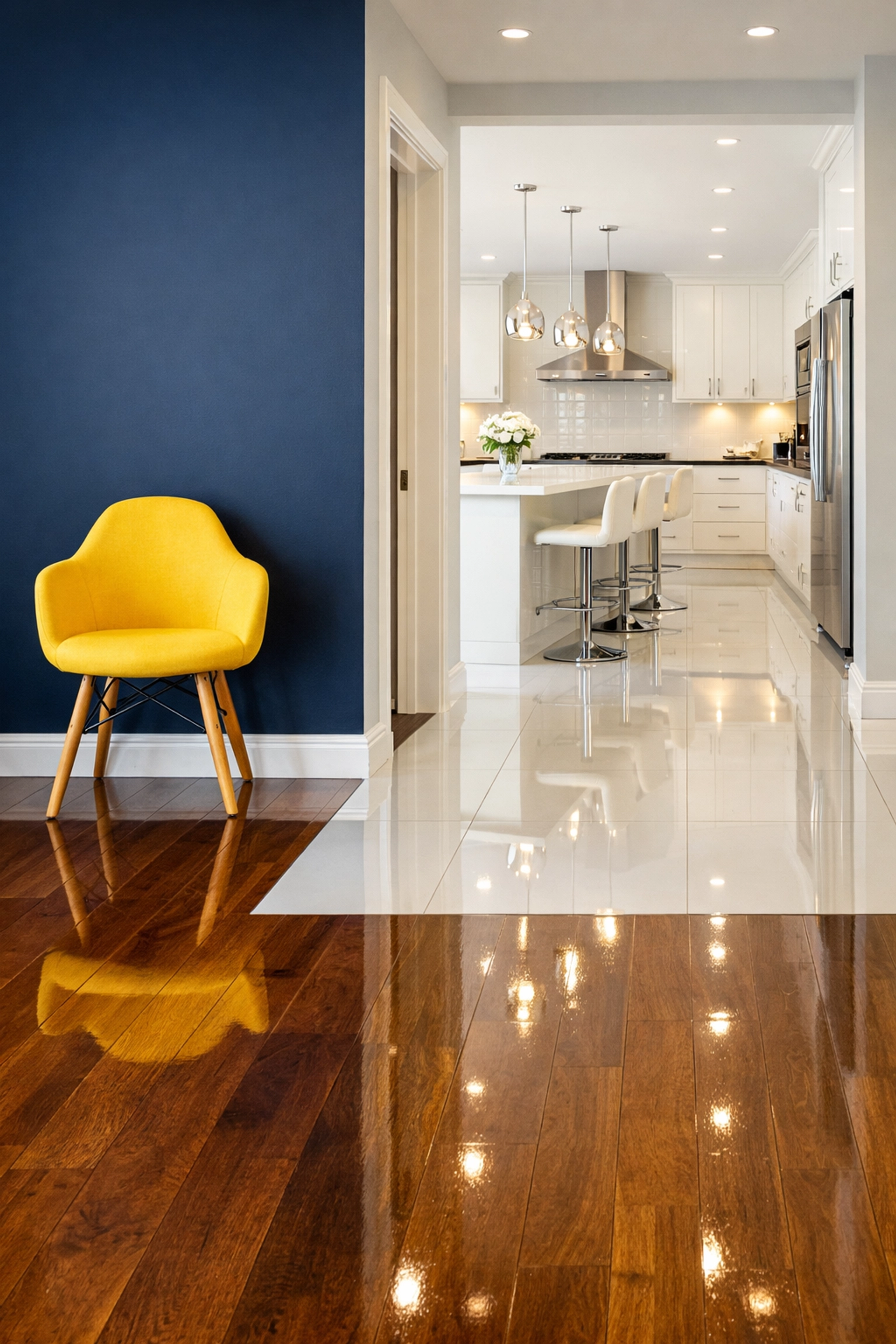 A pristine home after professional cleaning, the ultimate way to get rid of pet odors in house.