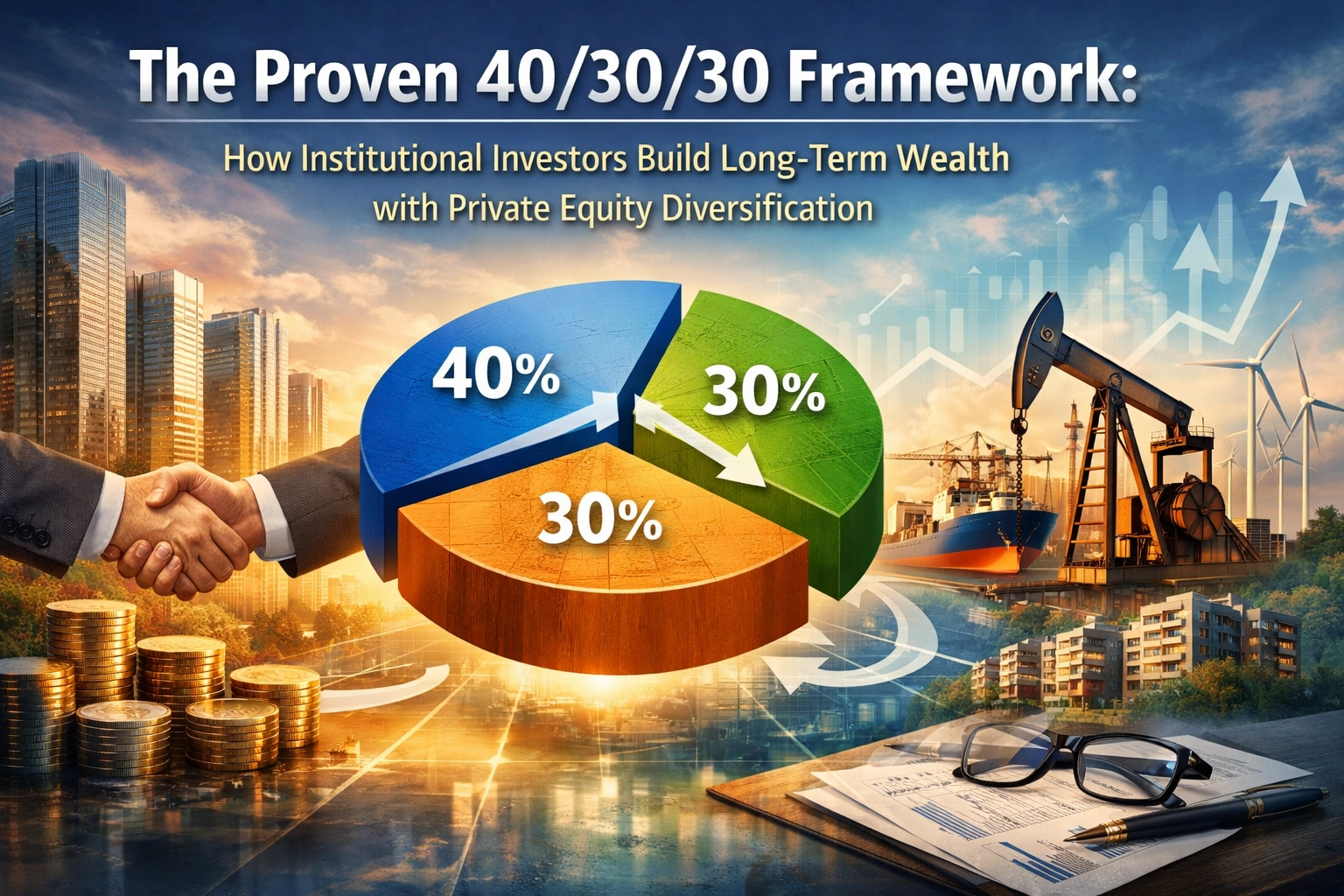 [HERO] The Proven 40/30/30 Framework: How Institutional Investors Build Long-Term Wealth with Private Equity Diversification