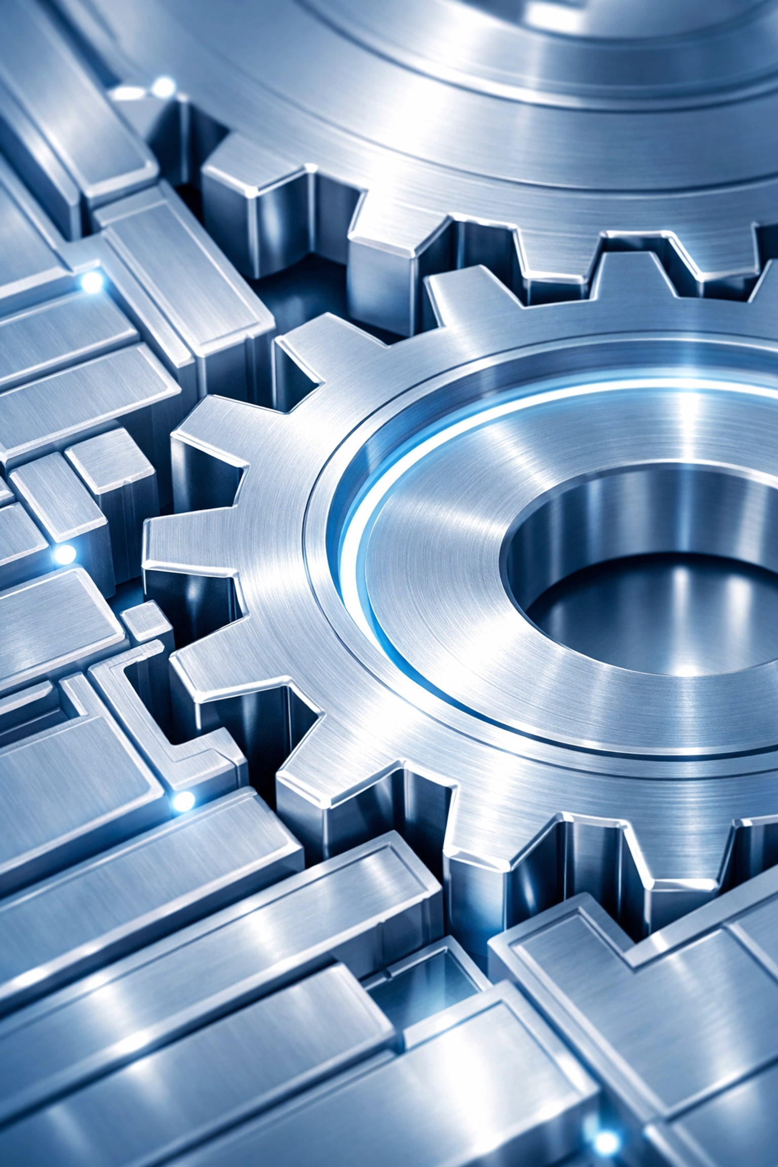 A precision gear mechanism illustrating bespoke automation consulting and custom software development.