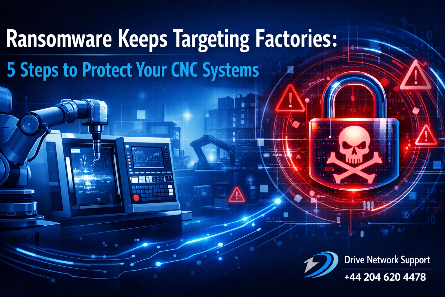 [HERO] Ransomware Keeps Targeting Factories: 5 Steps to Protect Your CNC Systems