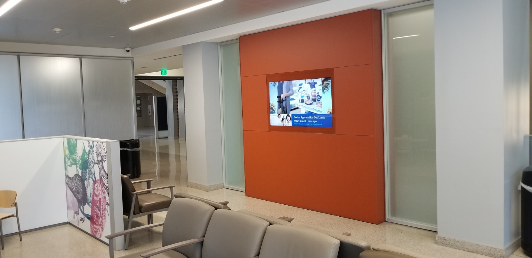 Digital Signage Display in Healthcare Facility