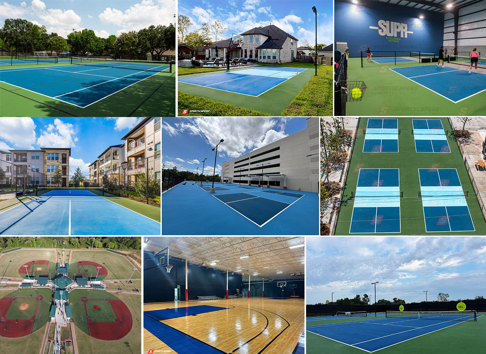 Collage of Sportscapers Construction Projects