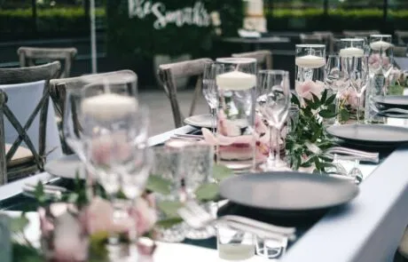 Elegant event table setting