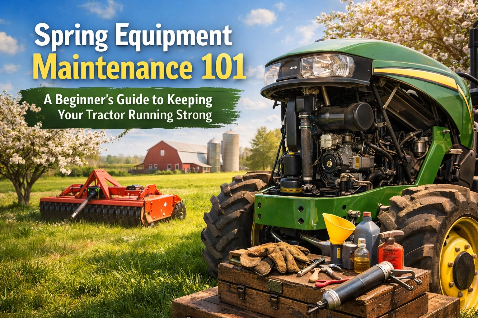 [HERO] Spring Equipment Maintenance 101: A Beginner's Guide to Keeping Your Tractor Running Strong