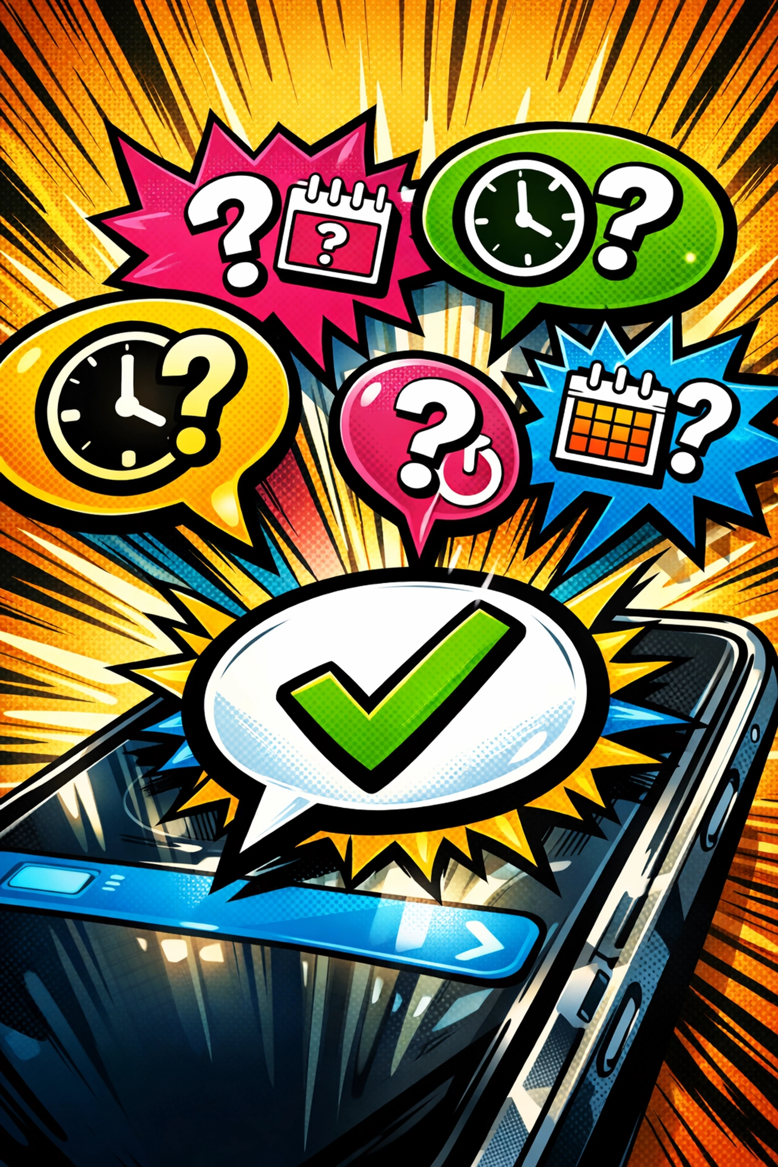 AI assistant understanding multiple customer inquiry variations on smartphone